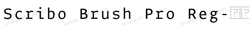 Scribo Brush Pro Reg字体转换